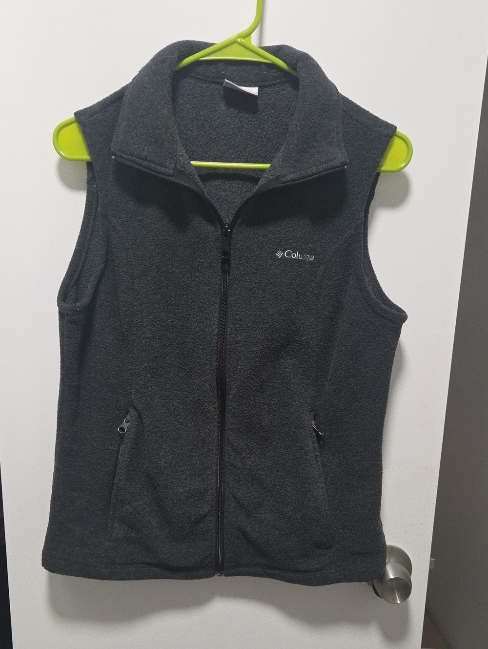 Columbia Women's Dark Gray Full-Zip Fleece Vest